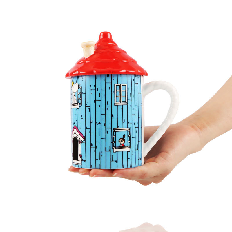 Anime Merchandise Mugs - Креативная керамическая кружка «Домик Муми-троллей», аниме-фигурка,